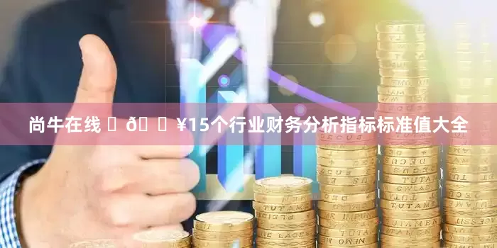 尚牛在线 🔥15个行业财务分析指标标准值大全